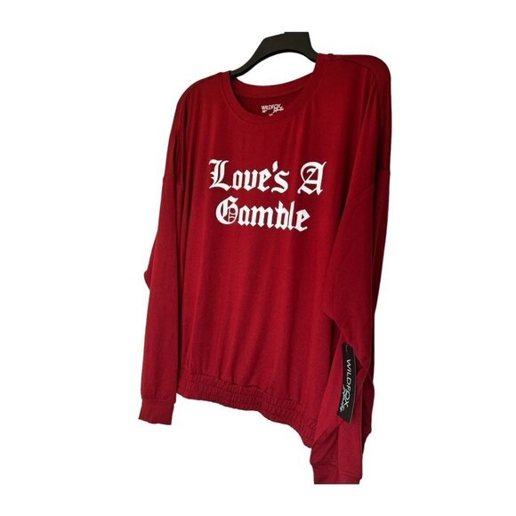 Wildfox Intimates Womens Red White Hearts Soft Shorty Pajamas 2 Pc Set Sz XL New - Picture 5 of 14